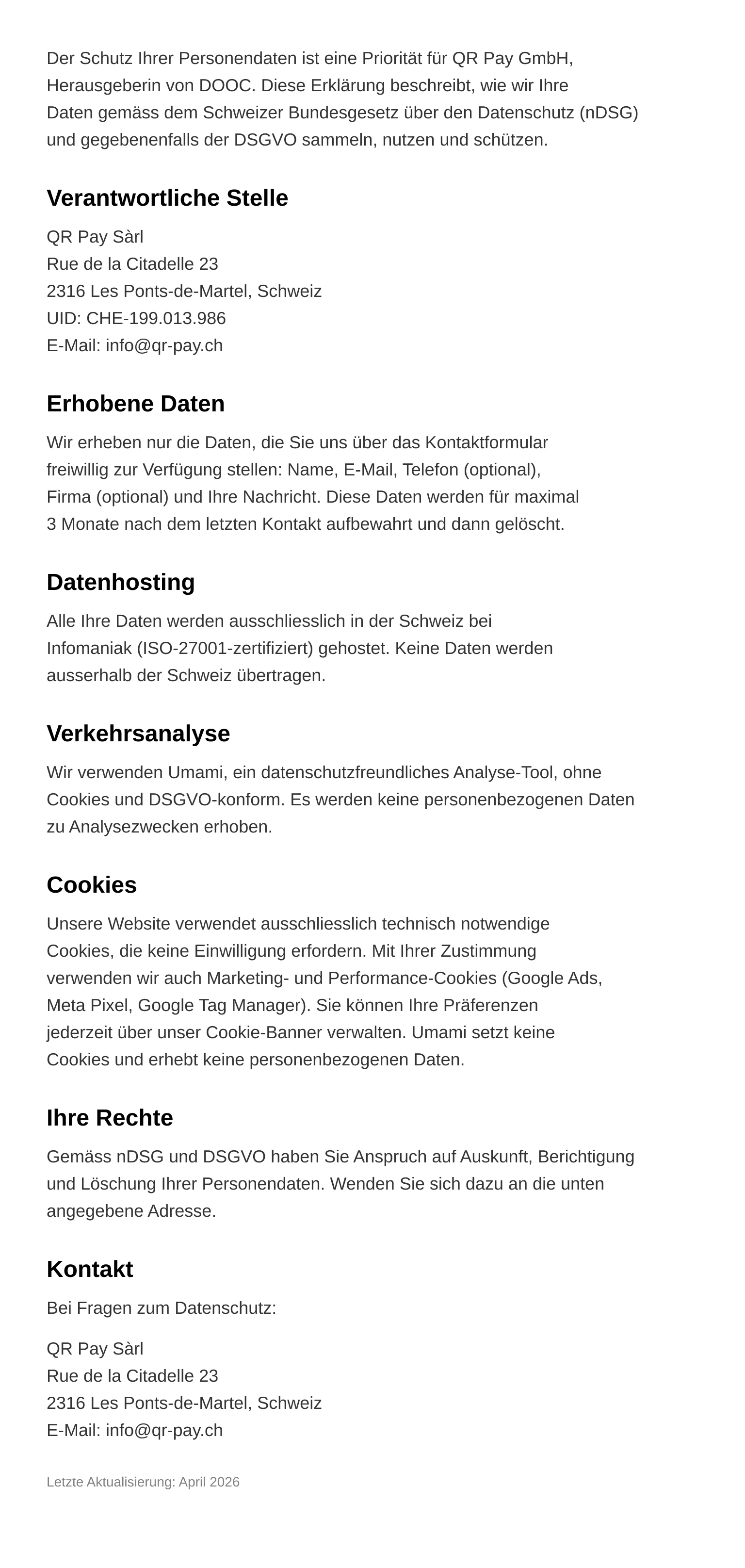 Datenschutzerklärung