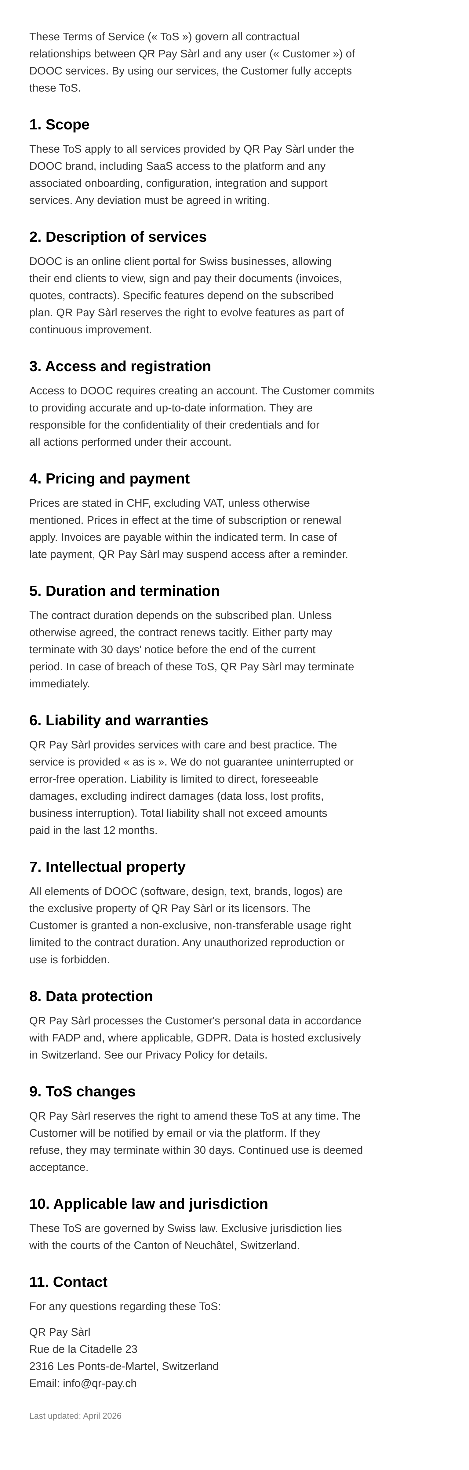 Terms of Service